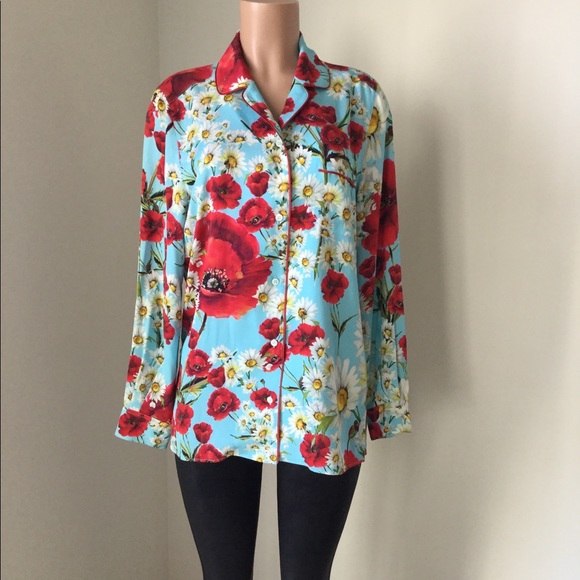 Dolce and Gabbana silk top - Picture 1 of 8